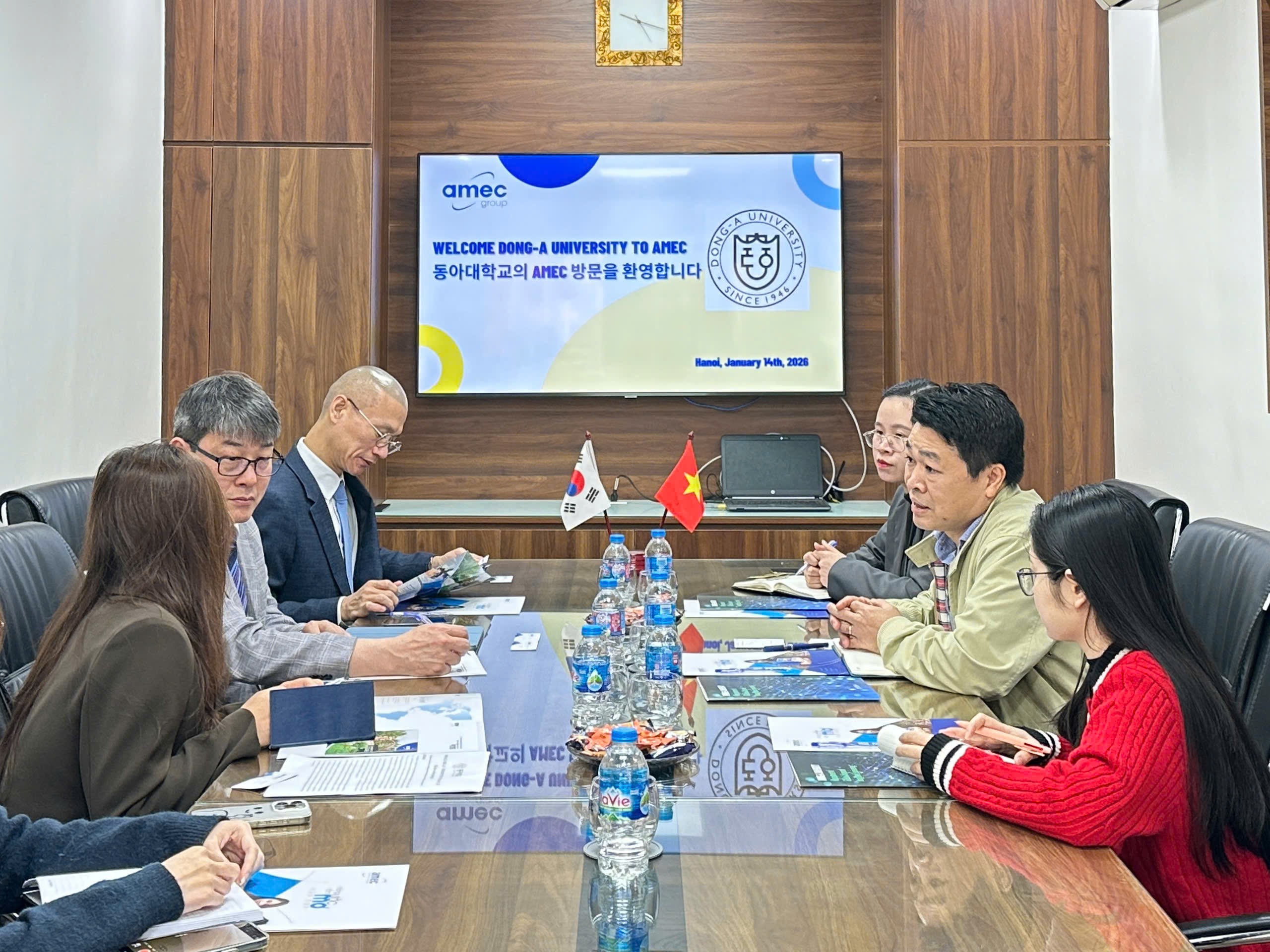 BUỔI LÀM VIỆC HỢP TÁC GIỮA AMEC & ĐẠI HỌC DONG A: BƯỚC TIẾN MỚI TRONG HỢP TÁC GIÁO DỤC QUỐC TẾ