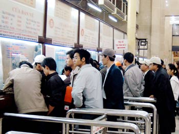 Giảm 10% giá vé tàu cho học sinh đi thi ĐH