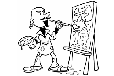 He drew it all himself