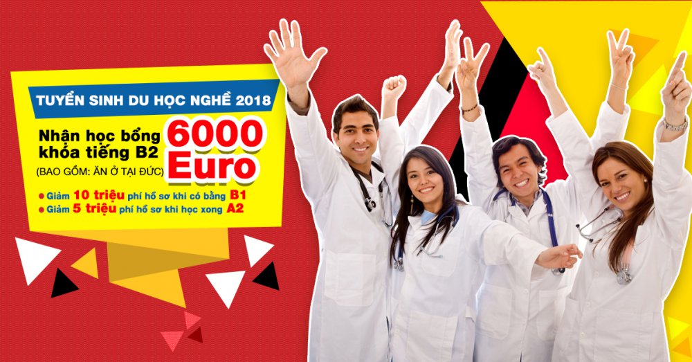 Tuyển sinh du học nghề điều dưỡng 2018 - Nhận học bổng trọn gói khóa tiếng B2 6000 Euro