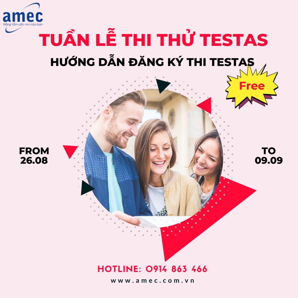 Tuần Lễ thi thử TestAS- hướng dẫn đăng ký TestAS miễn phí
