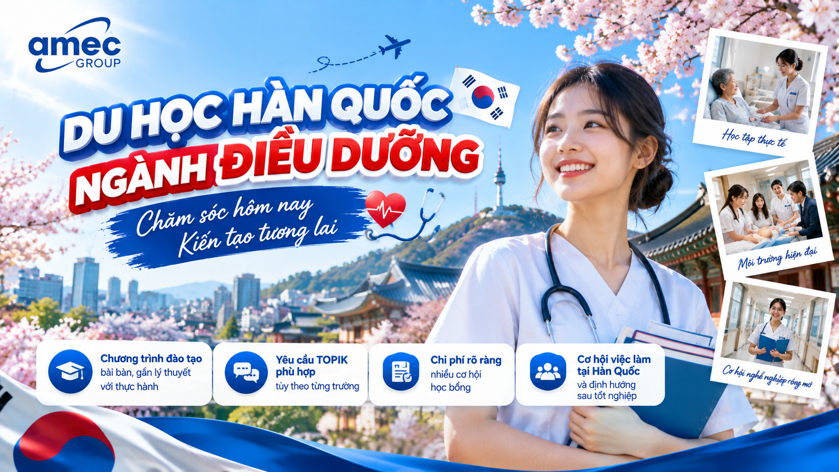 Du học Hàn Quốc ngành Điều dưỡng: Điều kiện, chi phí và cơ hội nghề nghiệp