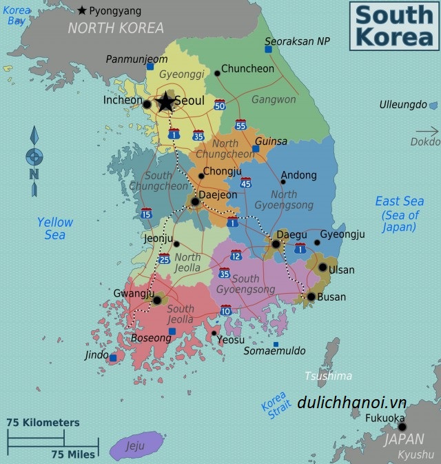 Nên đi du học Hàn Quốc miền nào và các trường top 1% theo từng ...